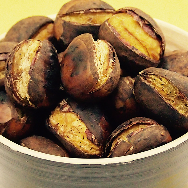 おいしい塩焼き栗