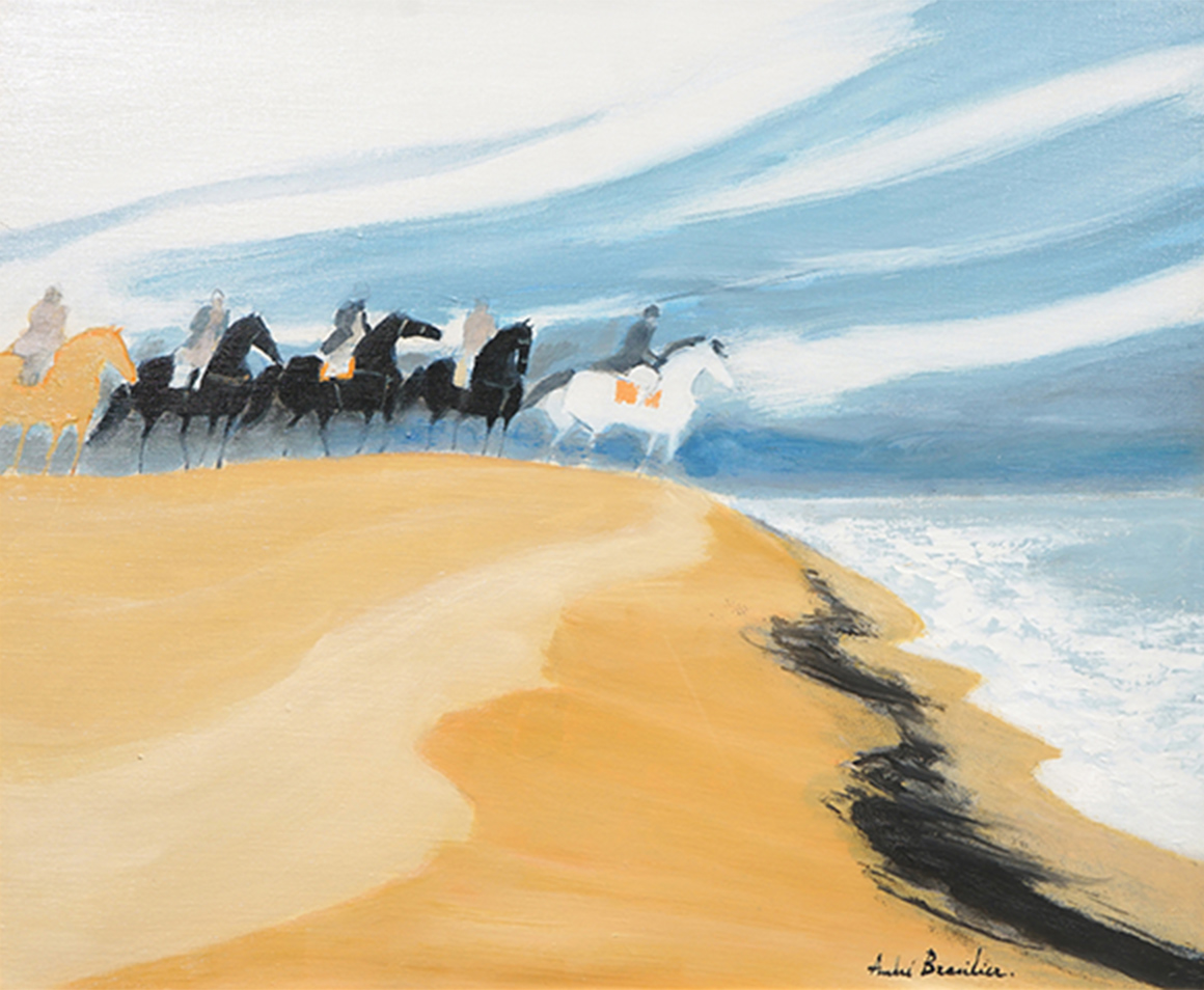 アンドレ・ブラジリエ「海辺の騎手」