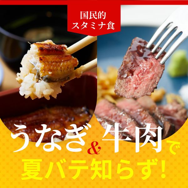 国民的スタミナ食！【うなぎ＆牛肉】で夏バテ知らず！
