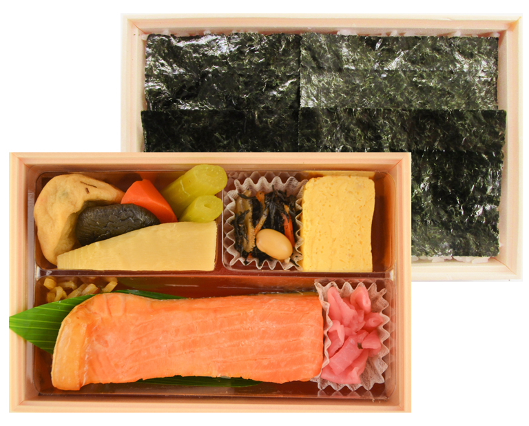 〈築地 魚弁 味の浜藤〉海苔弁当(ハラミ白醤油焼)