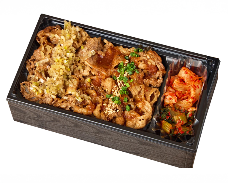 〈焼肉KINTAN〉【お茶付き】牛カルビ　ハーフ＆ハーフ　焼肉弁当