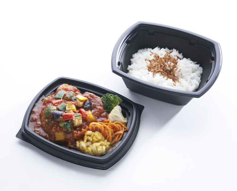 完熟トマトソースのプロヴァンス風極厚ハンバーグBENTO