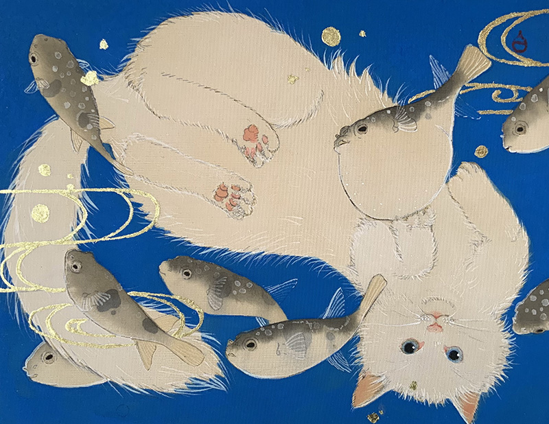 「ふくと猫ー白ー」2026年